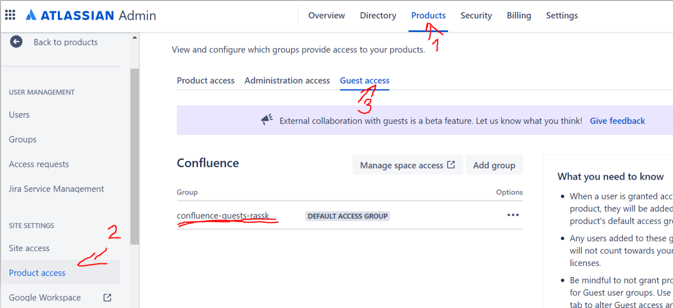 Solved Confluence (guest) Access Won't Turn On, Why?