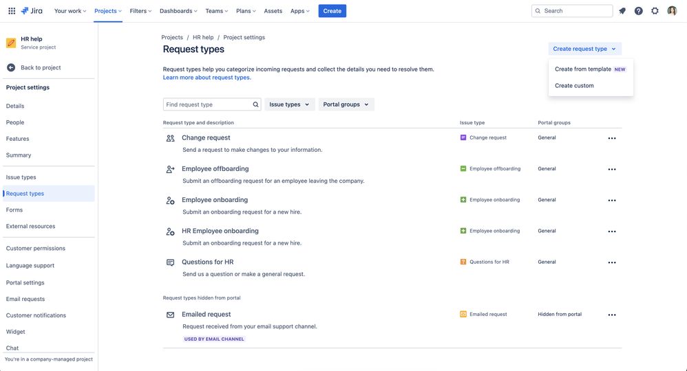 Introducing request type and workflow templates in Jira Service Management!