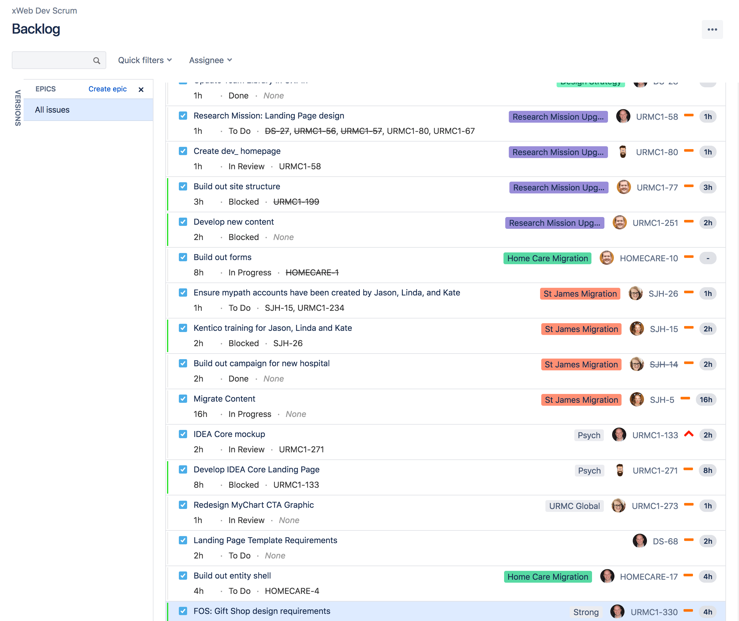 One Board, Multiple Projects and Swimlanes by Epi...