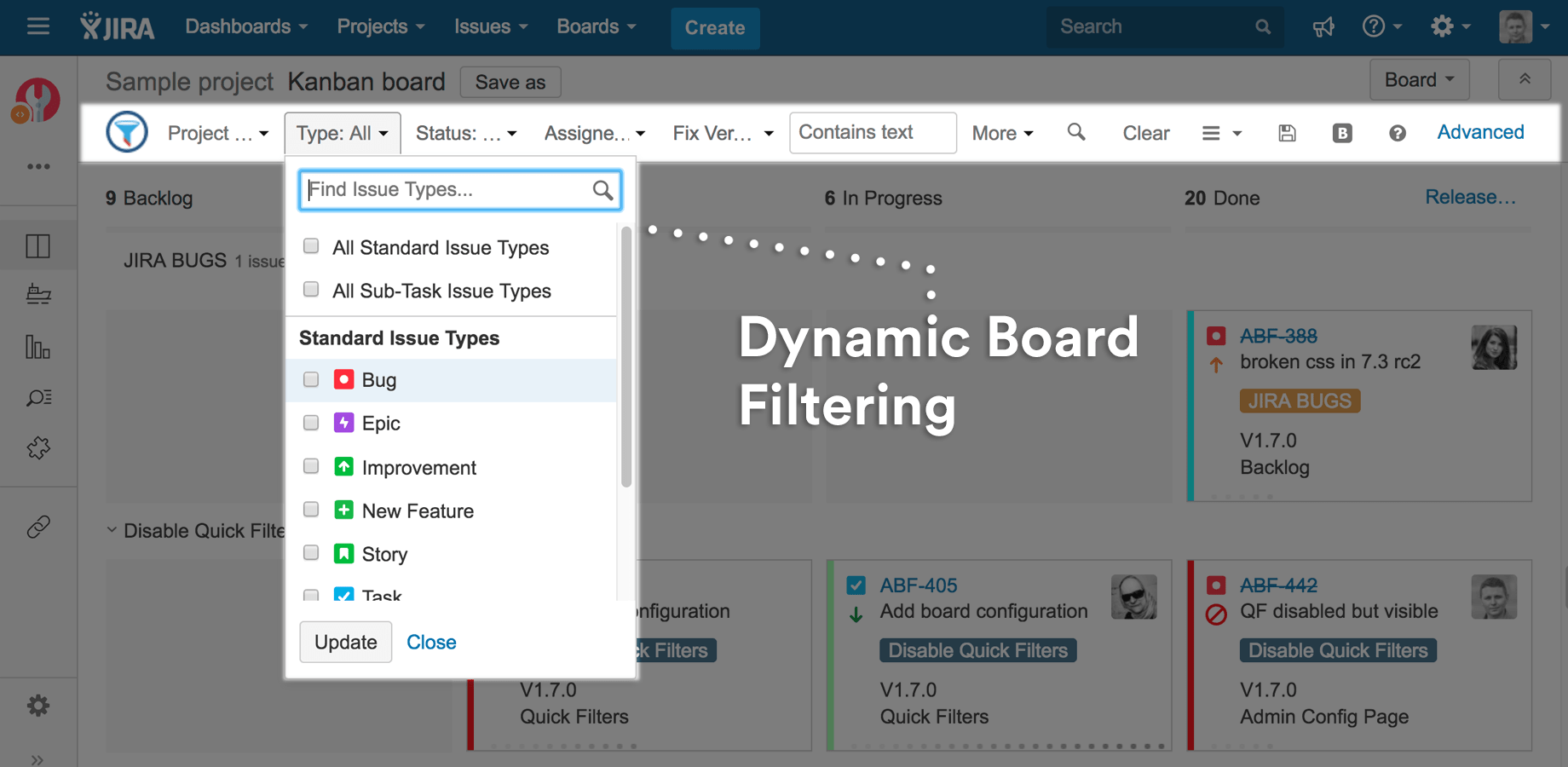Quick Filter by assignee and additional assignee