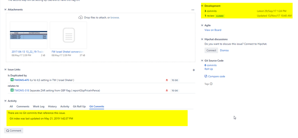 Solved Git commits not showing up after update
