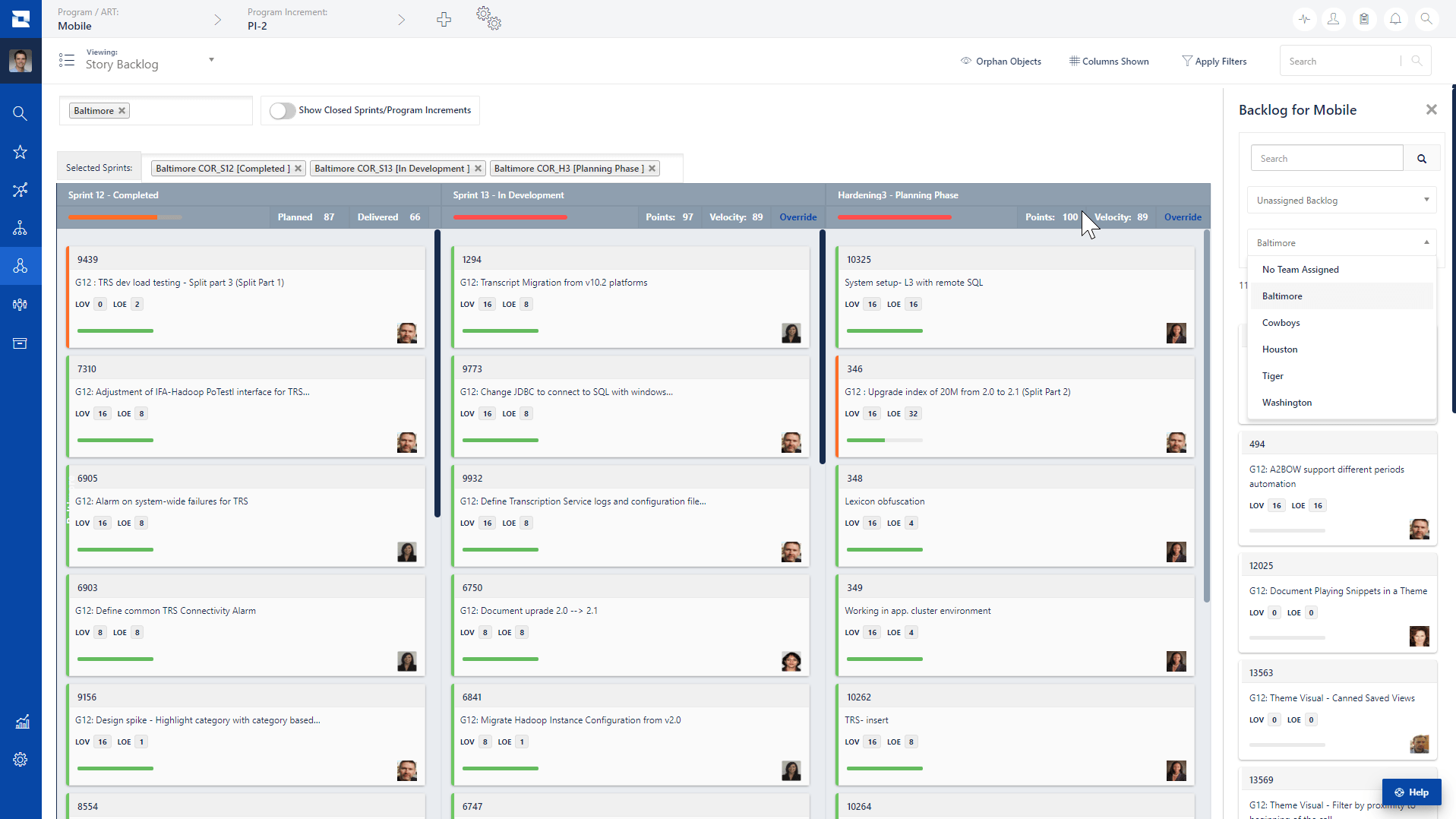 Using Jira Align’s “Backlog Kanban Sprint View” to Visualize SAFe’s
