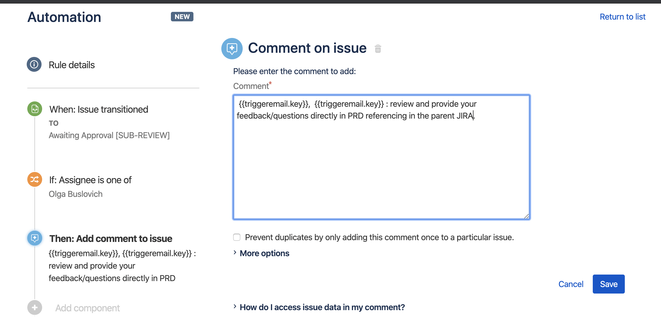 Solved Jira Automation How to tag one or multiple people...