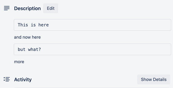 Code block markdown does not work more. Is it ok?