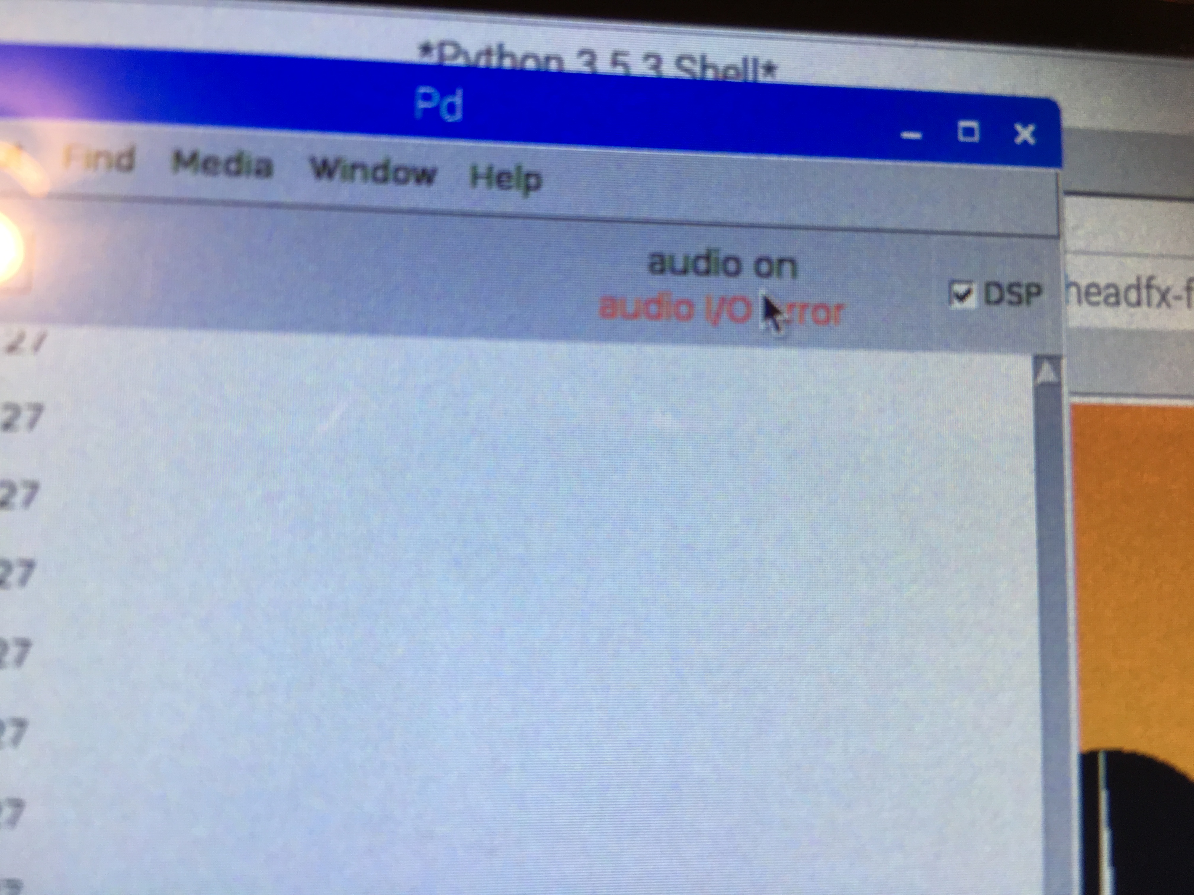 I/o audio error on PD Support Blokas Community
