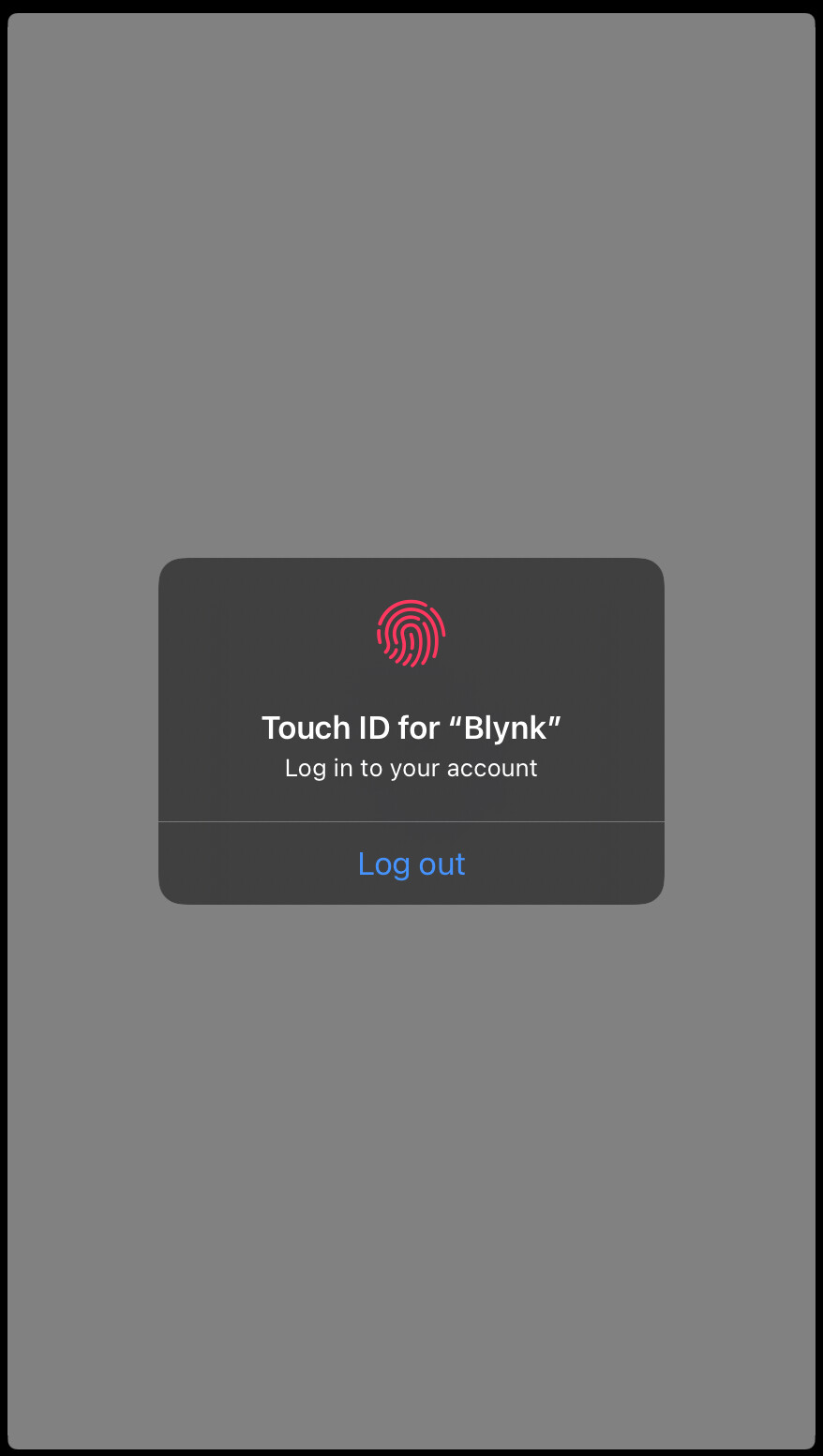 Biometrics authentication on Blynk new app is not working Solved