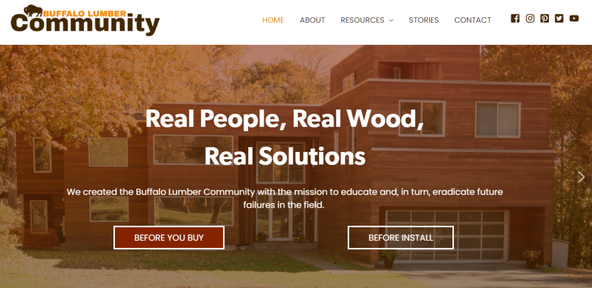 HOME BUFFALO LUMBER COMMUNITY