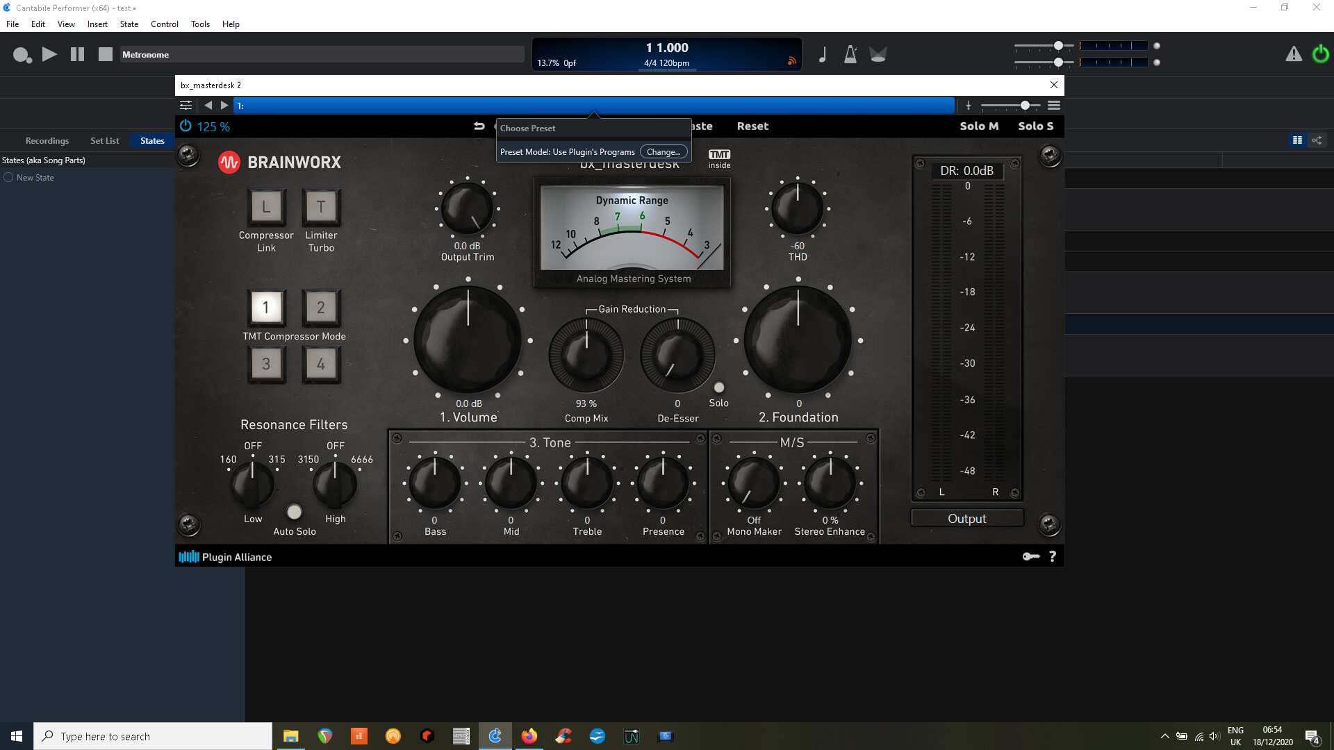 Plugin Alliance VST3 plugins not showing their presets in Cantabile