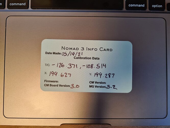 New Nomad 3 GRBL Error Homing Failed, couldn't find limit switch