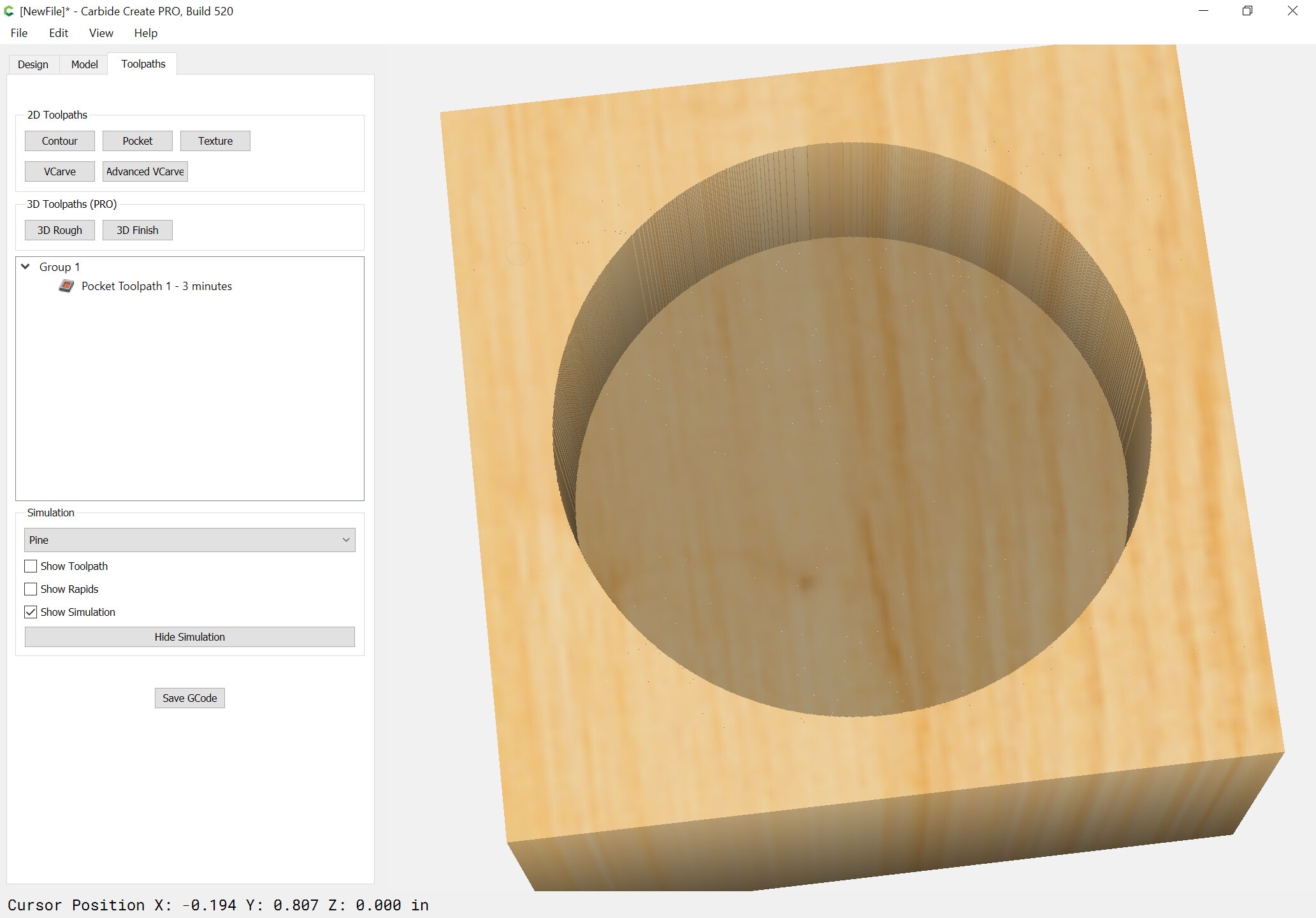 Geometries which can be easily modeled and cut, and those which can't