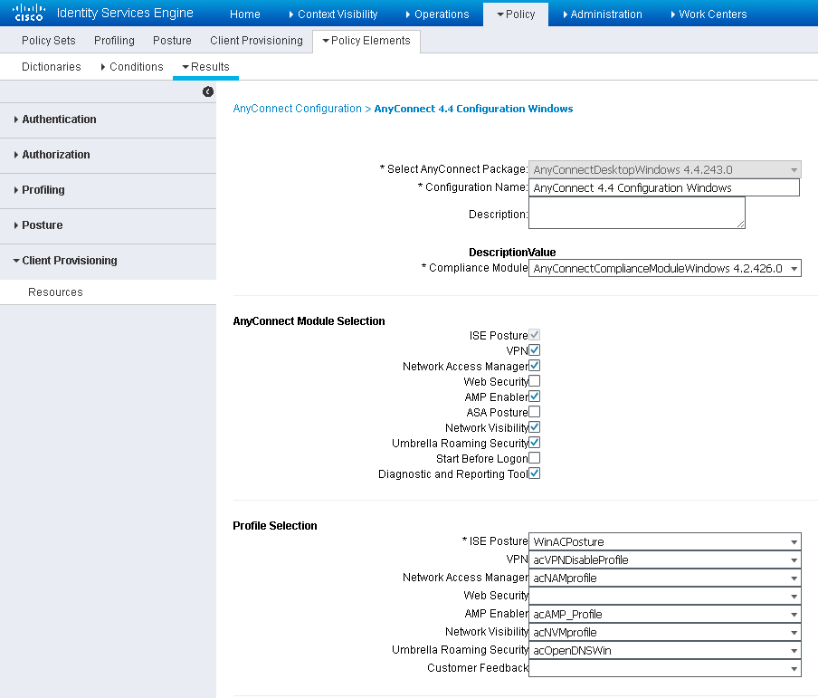 Solved ISE Posture profile How to combine with anyconnect without using Posture Portal in ISE