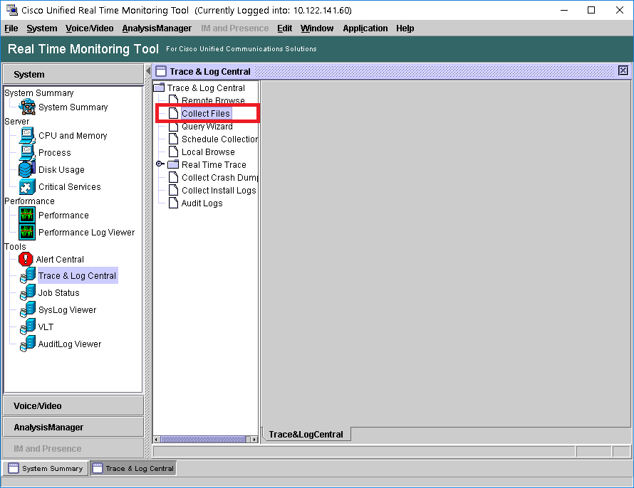 Collect Unified Communications Manager Event Viewer Logs Cisco Community
