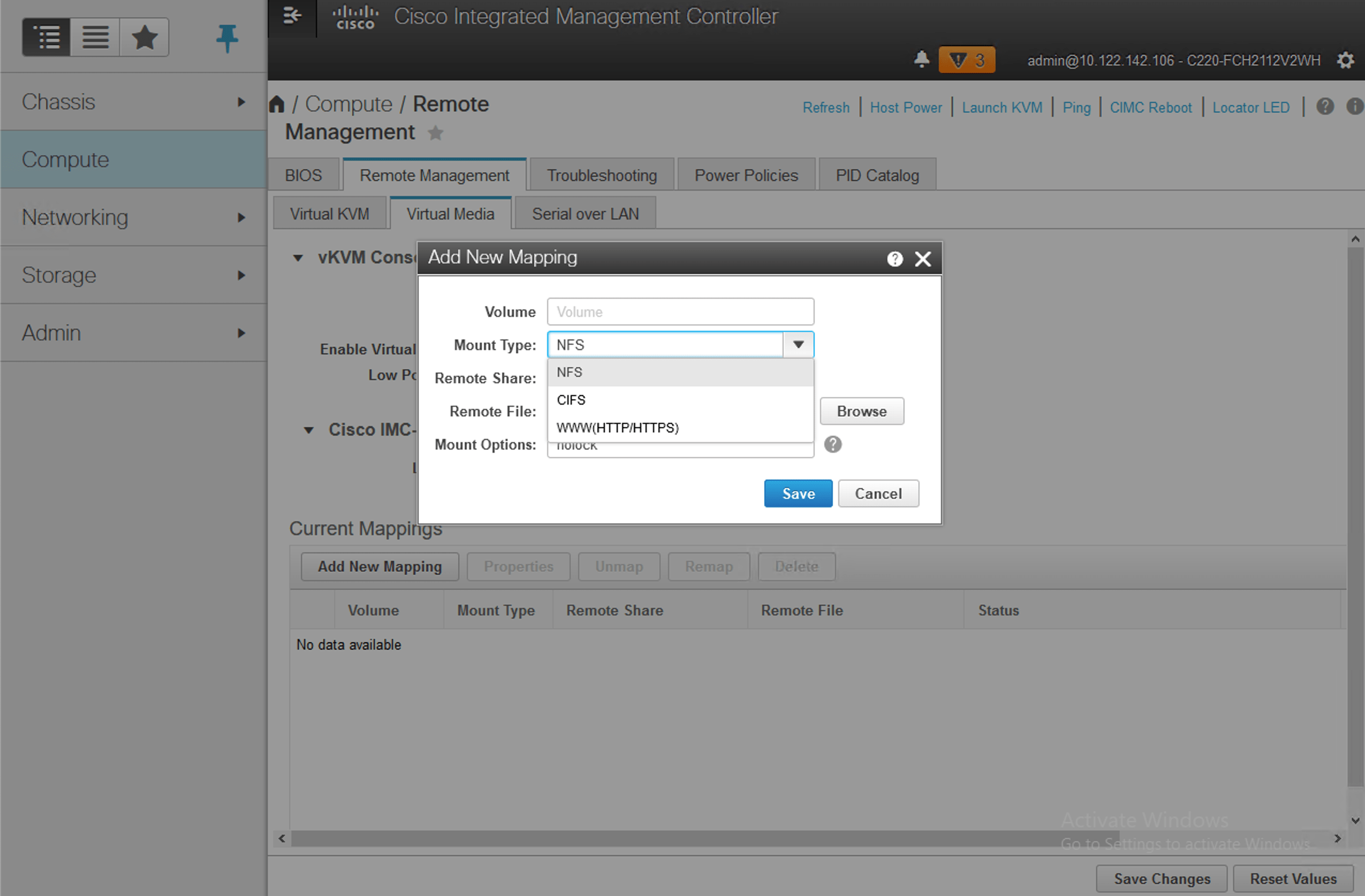 Attaching ISO from remote file share to UCS KVM console Cisco Community