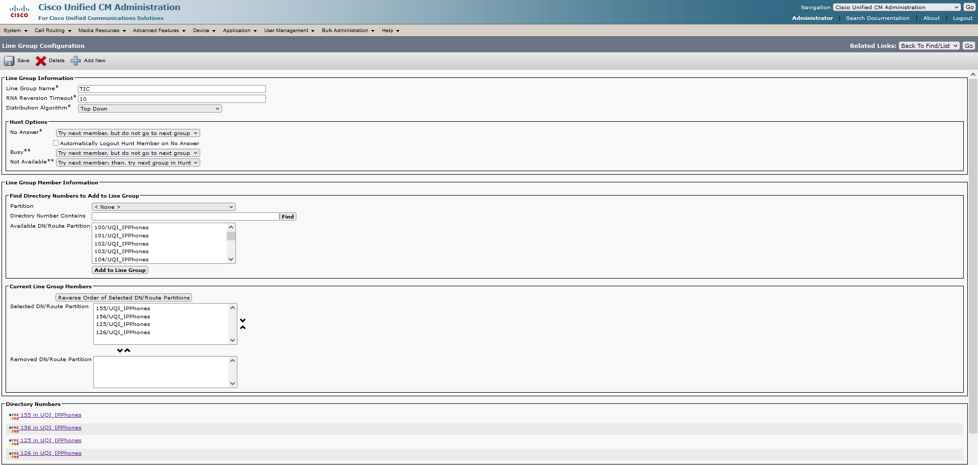 Solved Call Forwarding in line Group CUCM 12.5 Cisco Community