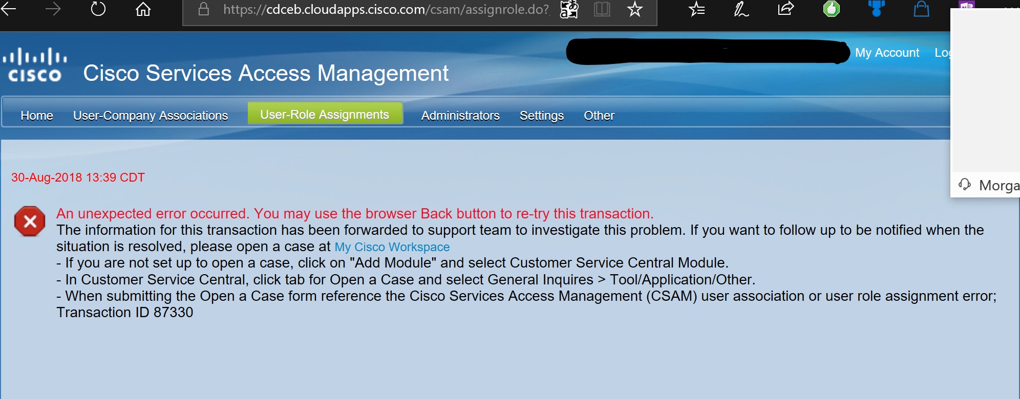 Solved Can not add CCO ID as CBR Admin Cisco Community