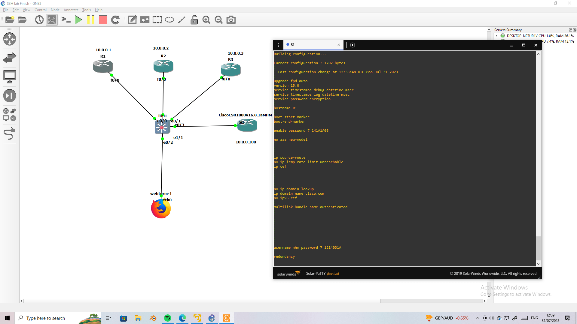 Solved: Password Service Encryption used in Cisco Switches - Cisco