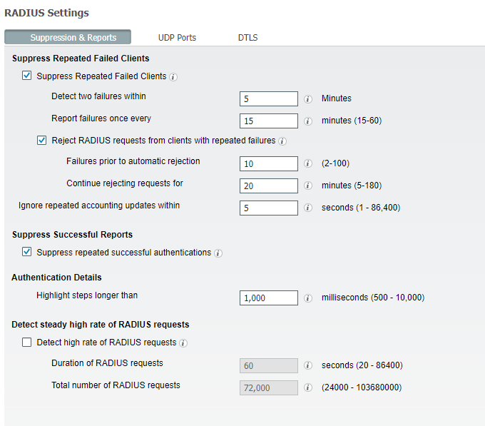 Solved ISE 2.7 Radius suppression and CTS Cisco Community