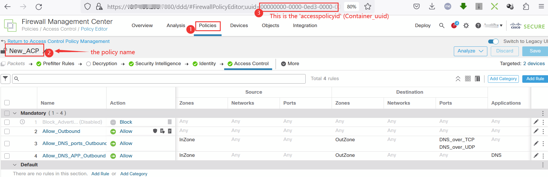 Firepower Rest APIs Access Control Rules Cisco Community