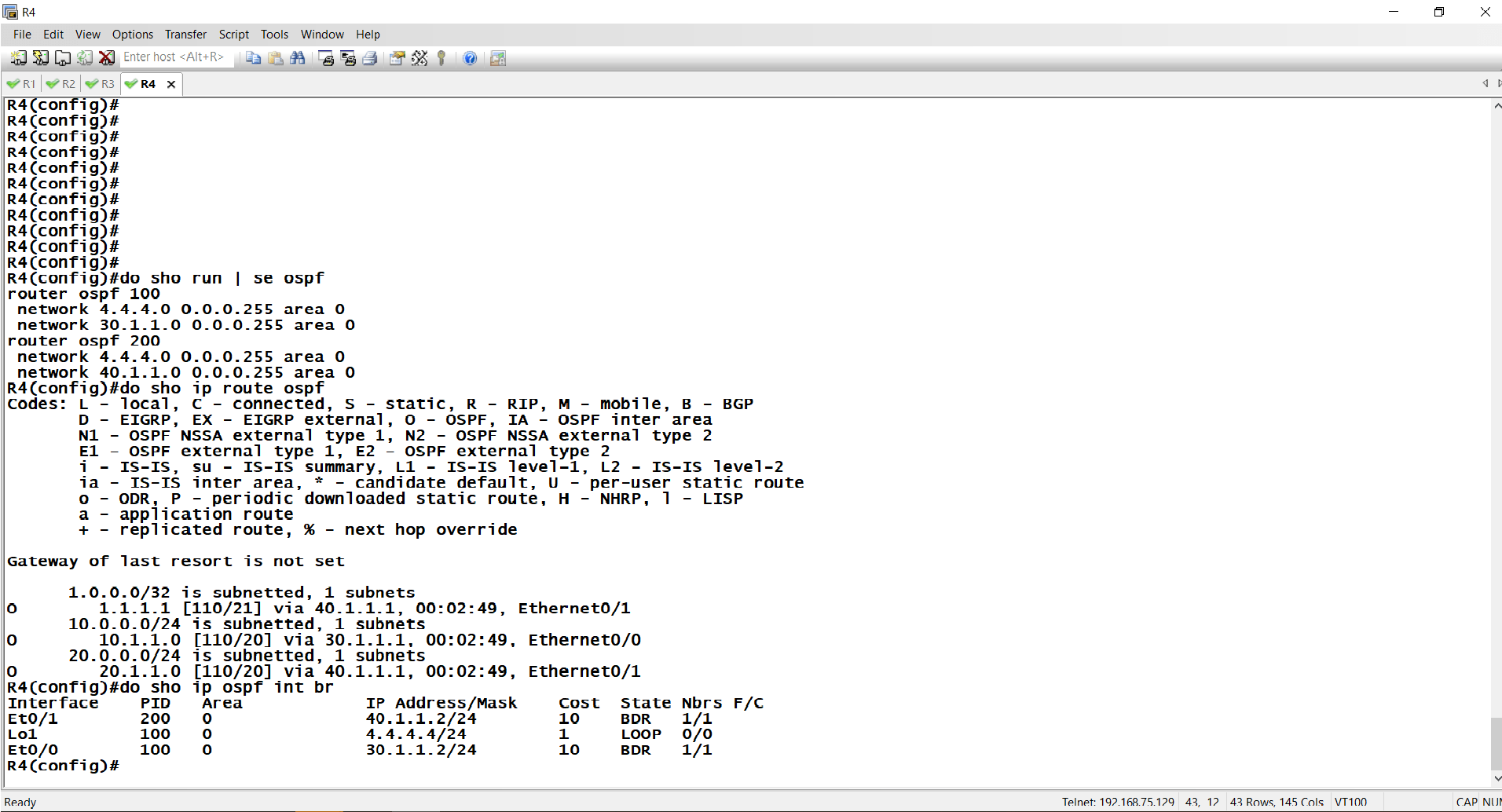 Solved: A Network Advertise in Multiple OSPF Process - Cisco Community