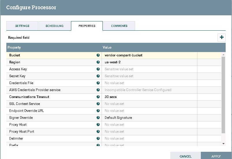 Solved Connecting to AWS S3 from NiFi Cloudera Community 218822