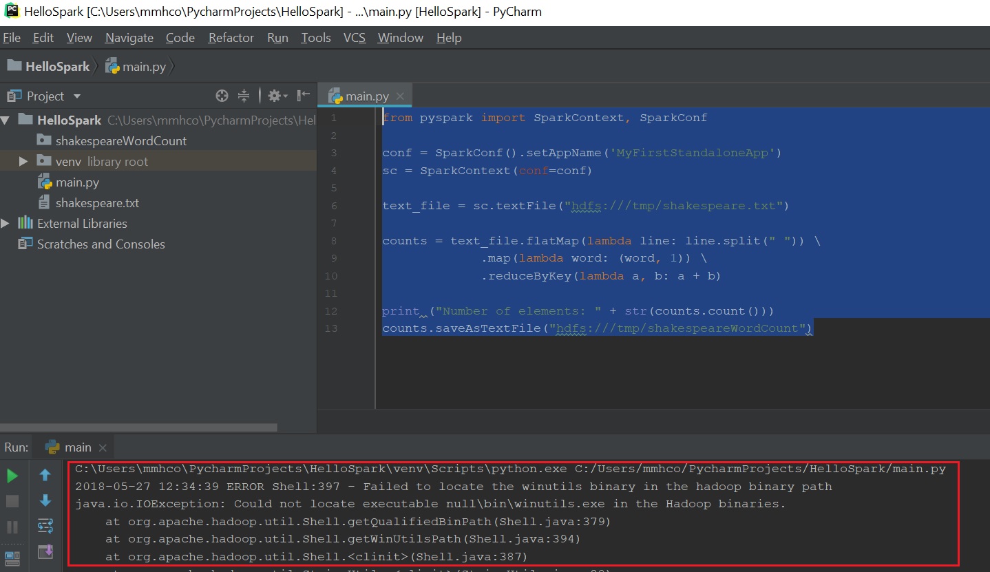 Could not locate executable null\bin\winutils.exe Cloudera Community