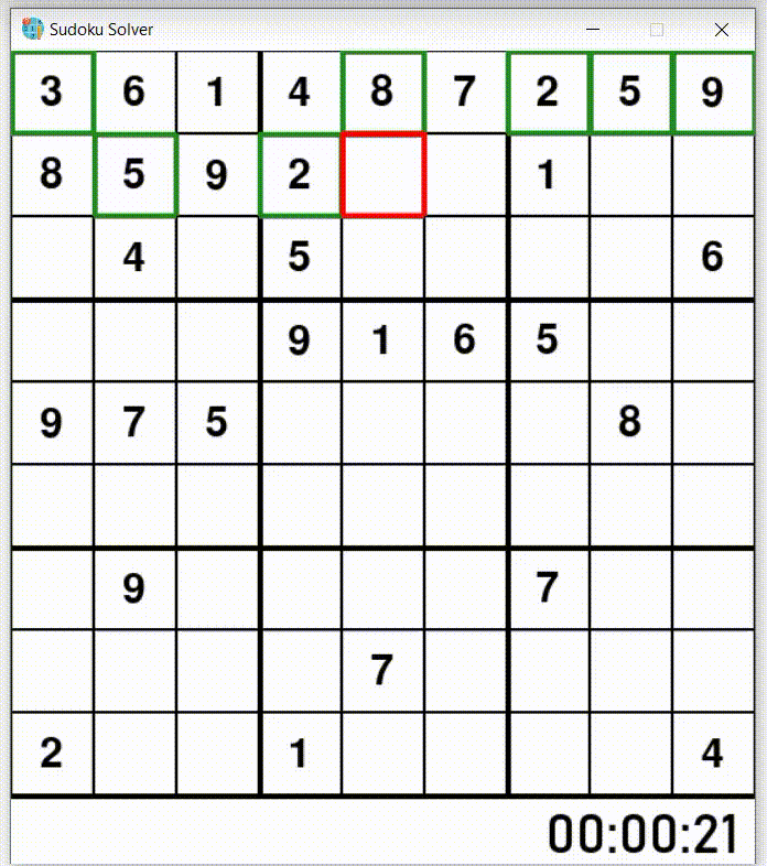 Sudoku Solver A Visualizer made using Backtracking Algorithm