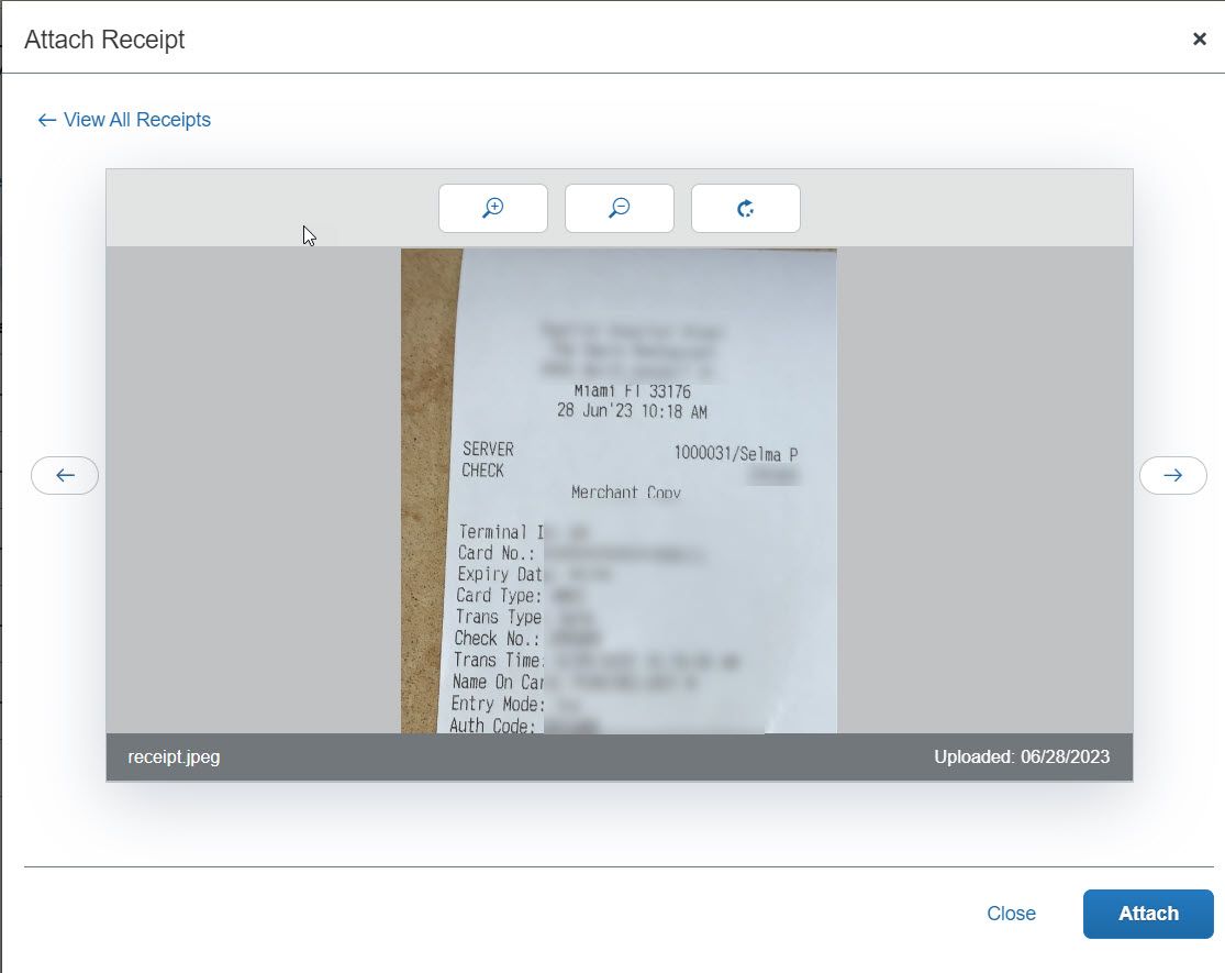 Solved How to see the bottom of the receipt in Attach Rec... SAP