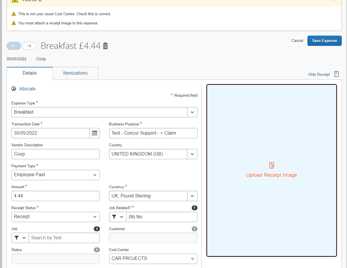 Drag & Drop Receipts to Concur SAP Concur Community