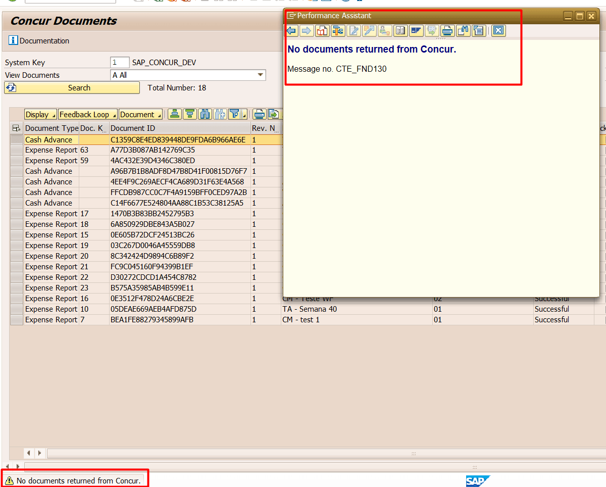 Solved SAP ICS No documents returned from Concur SAP Concur Community