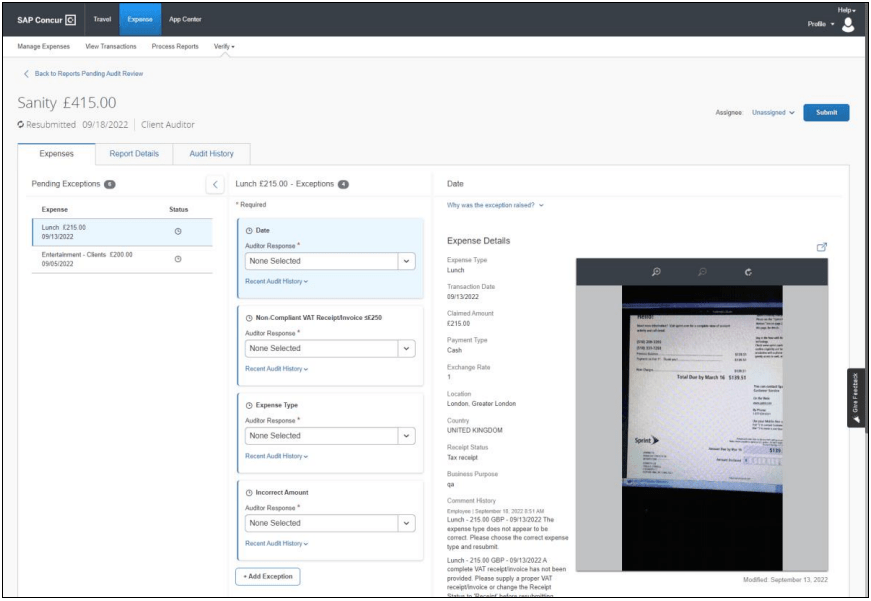 VERIFY New User Interface Design for the Reports’... SAP Concur