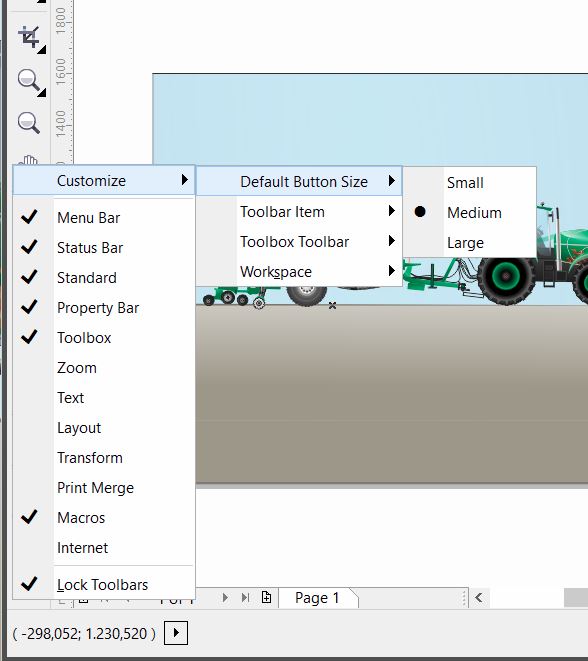 Menu Titles and Icons so tiny. CorelDRAW Graphics Suite X6 CorelDRAW Graphics Suite X6