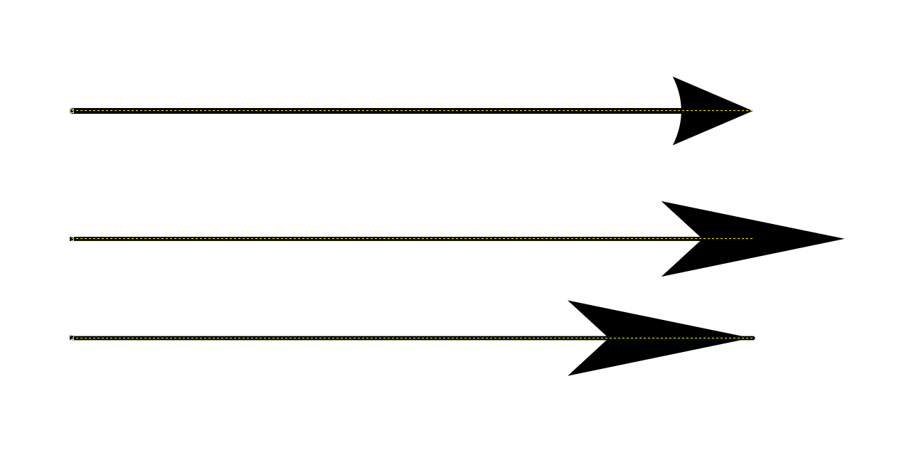 How do I create a callout with the end being the tip of the arrowhead