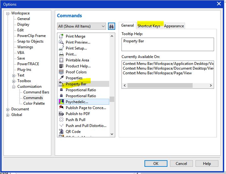 Property Bar Pada Coreldraw My XXX Hot Girl