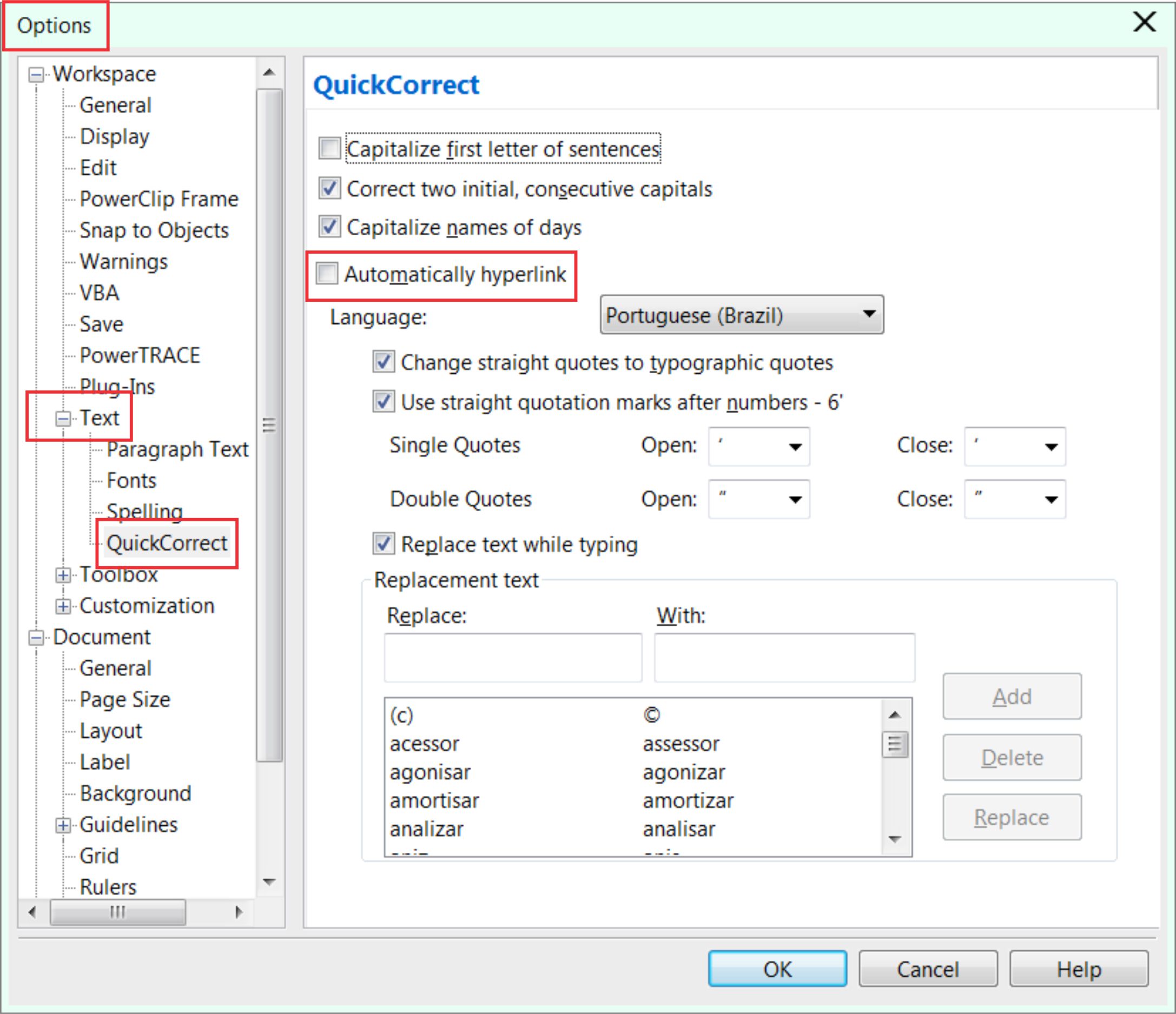 Blue underline under the text CorelDRAW Graphics Suite X7 CorelDRAW