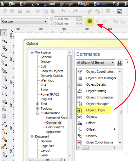 alignment customization CorelDRAW Graphics Suite X5 CorelDRAW
