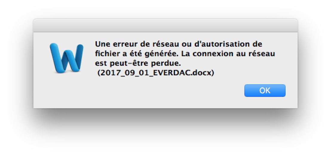Network or Authorisation error during saving Desktop App