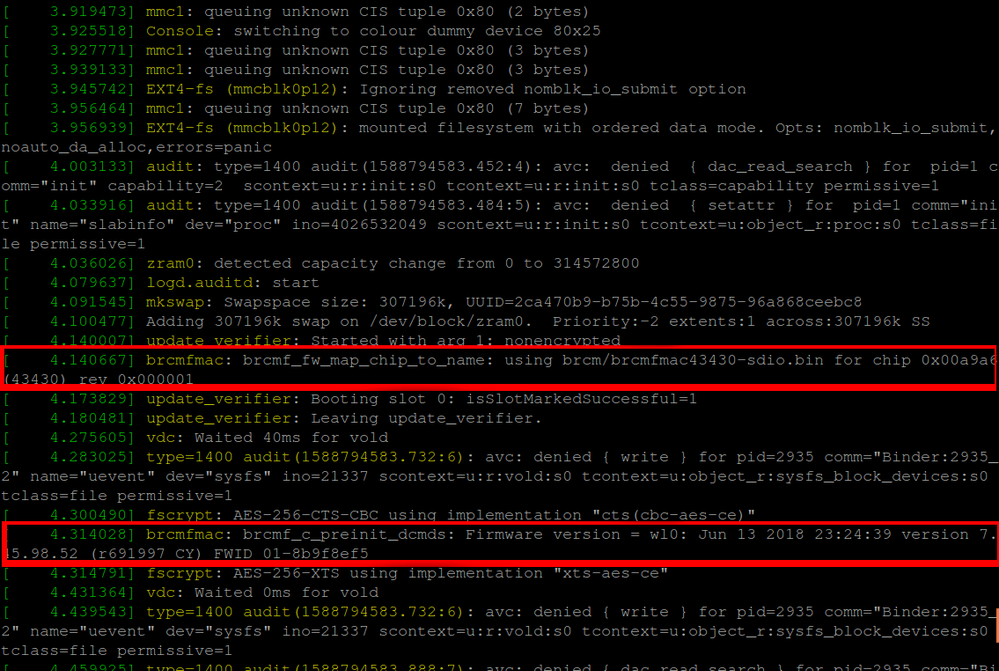 wl command always return "wl driver adapter not fo