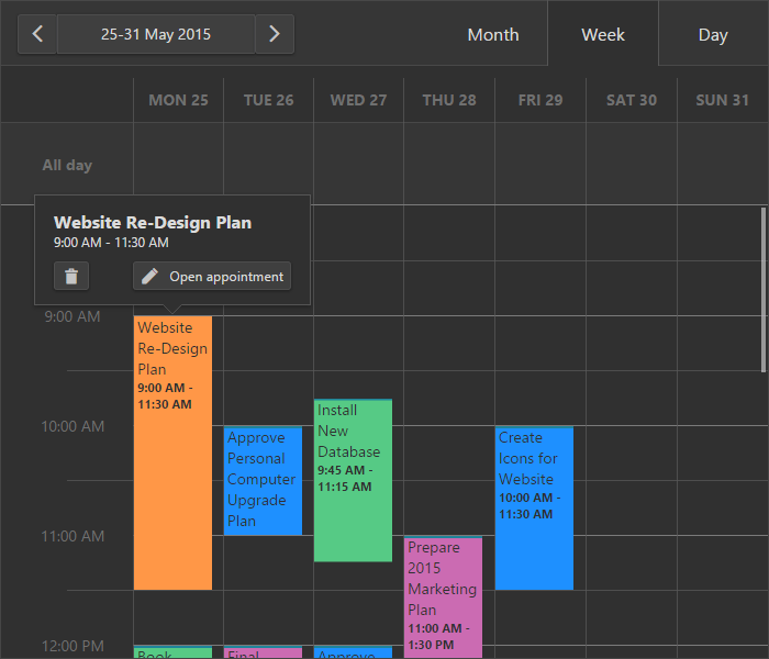 DevExtreme HTML5 Widgets Scheduler & Calendar soon in v15.1)