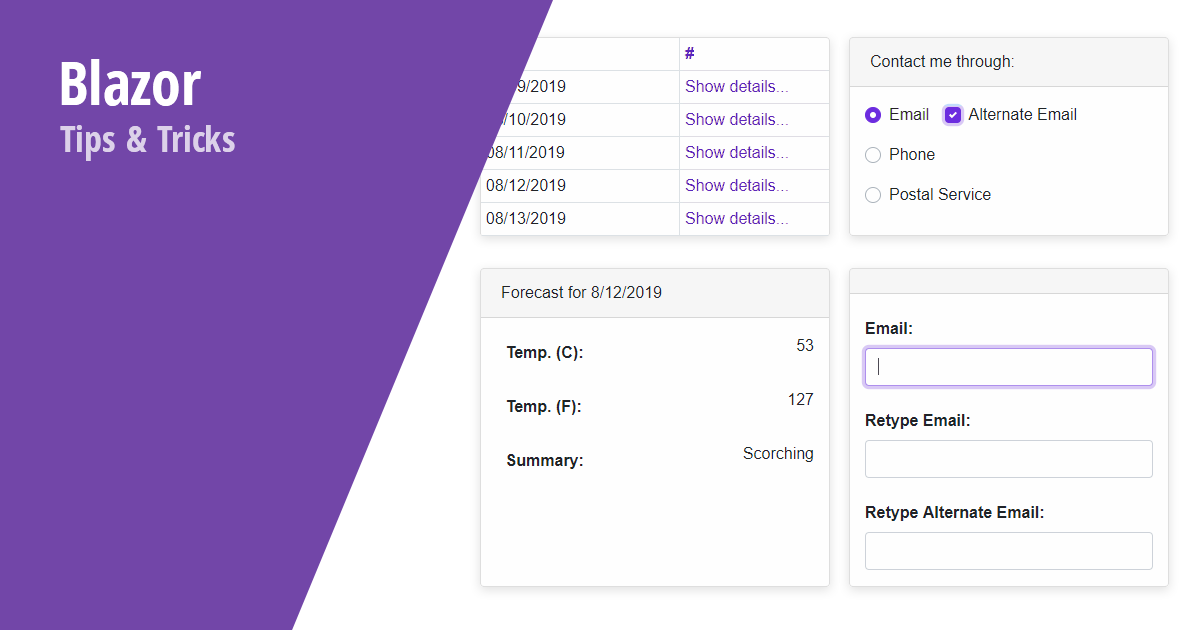 Blazor Layout Examples