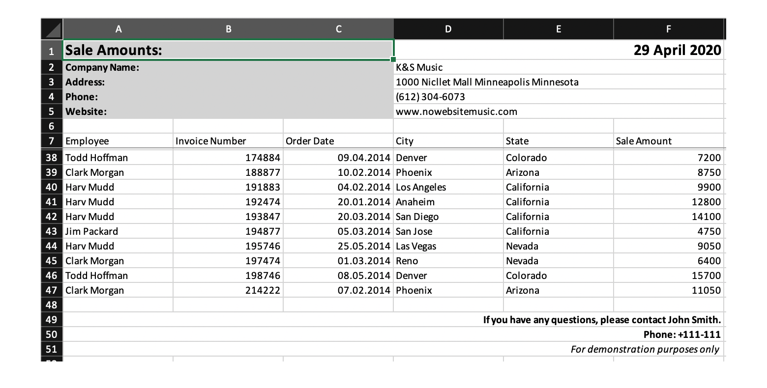 DevExtreme React Grid Export to Excel (v20.1)
