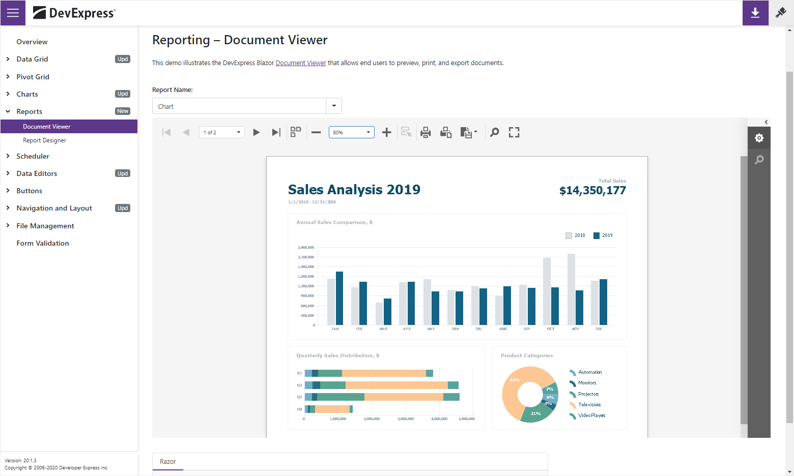 Reporting New Blazor Components to Design and View Reports (now