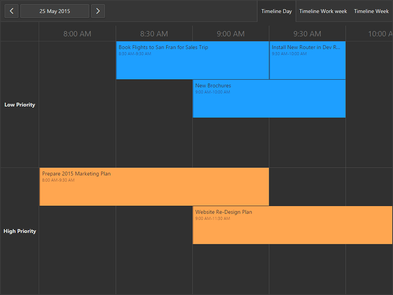 HTML5 Scheduler & Calendar Enhancements soon in v15.2)