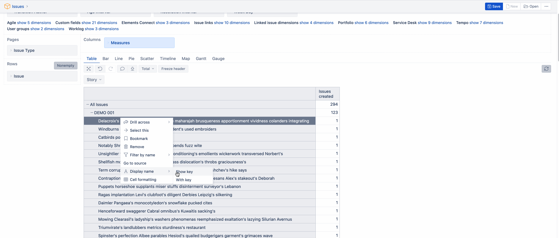 How to add a dimension "SUMMARY", used in Jira Service Desk tickets