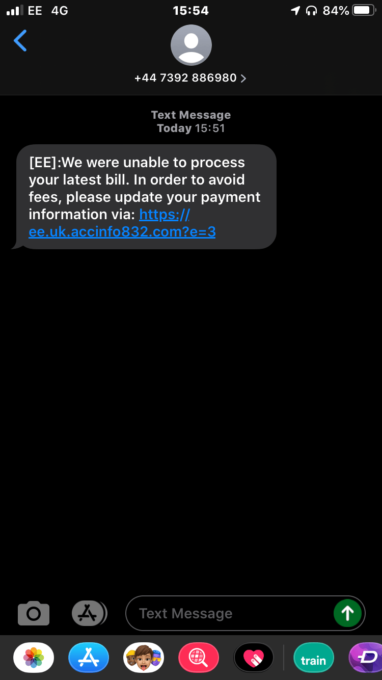 Fake "EE" SMS Messages Page 3 The EE Community