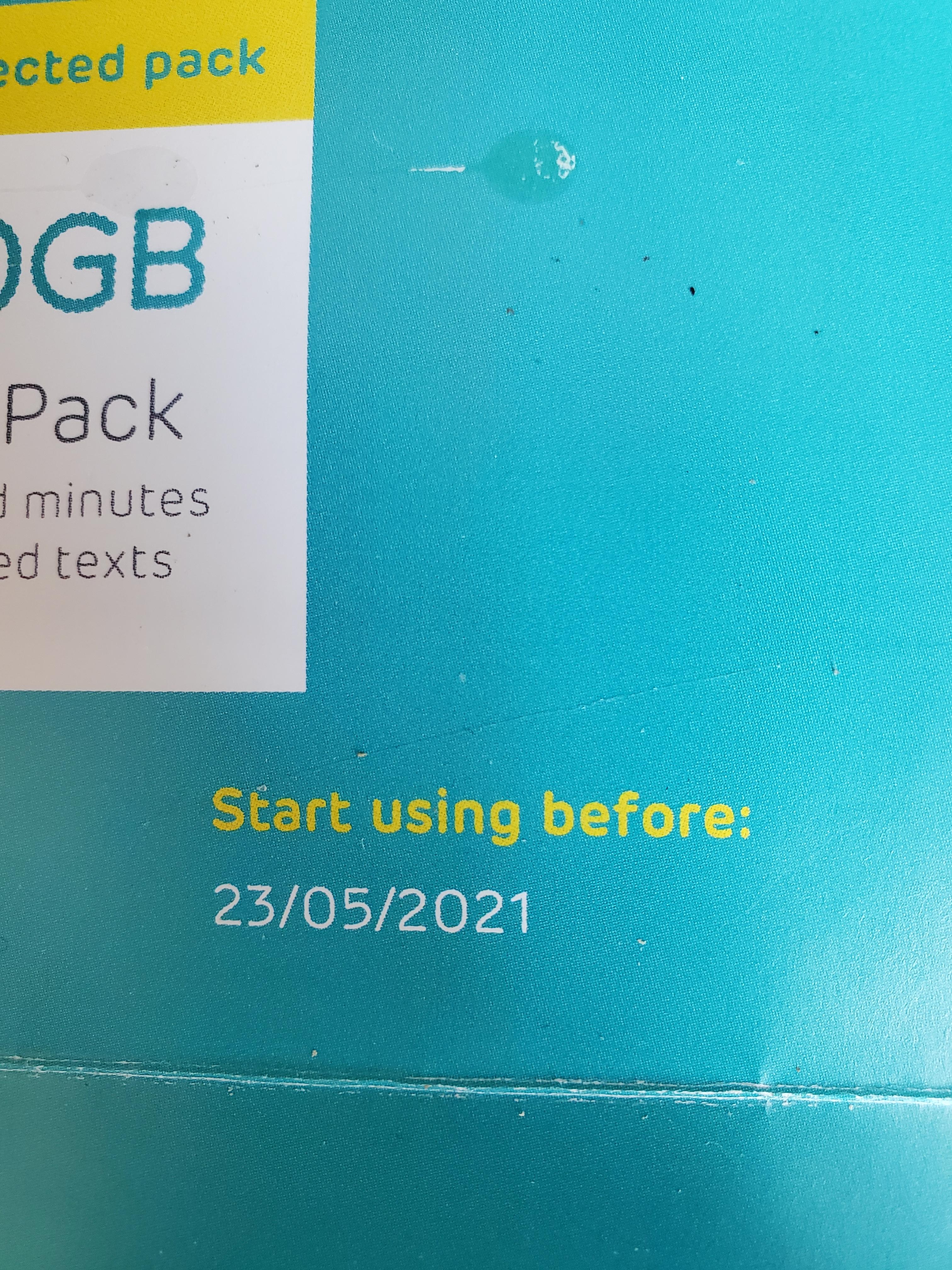 Sim card activation date The EE Community