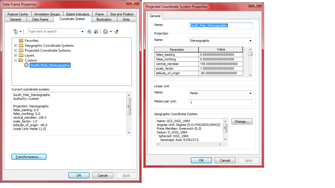 ArcPad Projection Issue Esri Community