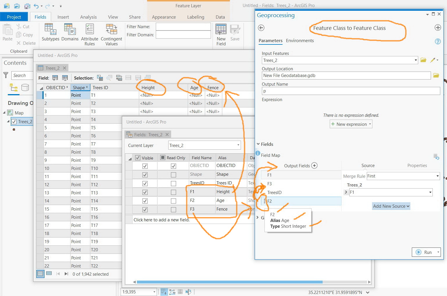 ArcGIS Pro 2.6 How to enhance the “feature class The