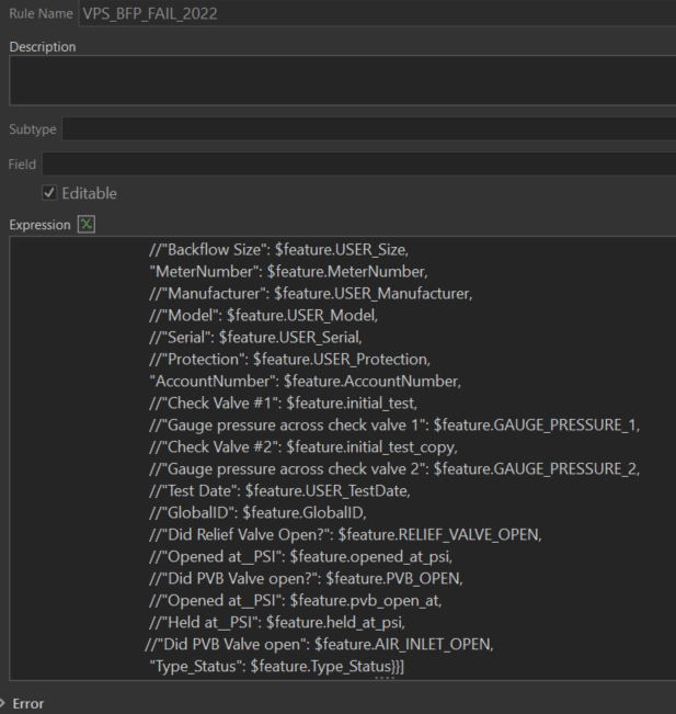 Solved Arcade in Attribute Rules Error Esri Community
