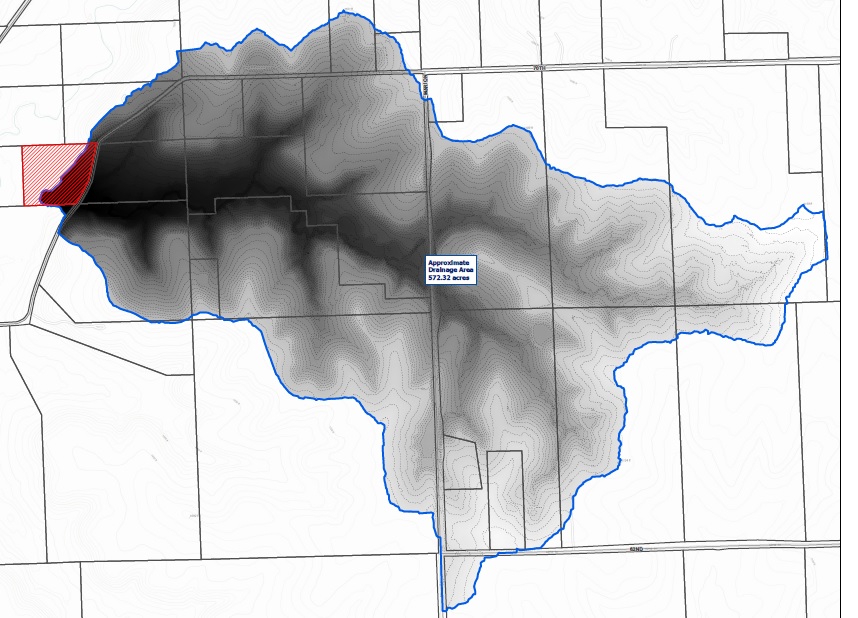 Watershed Delineation Processing to find drainage