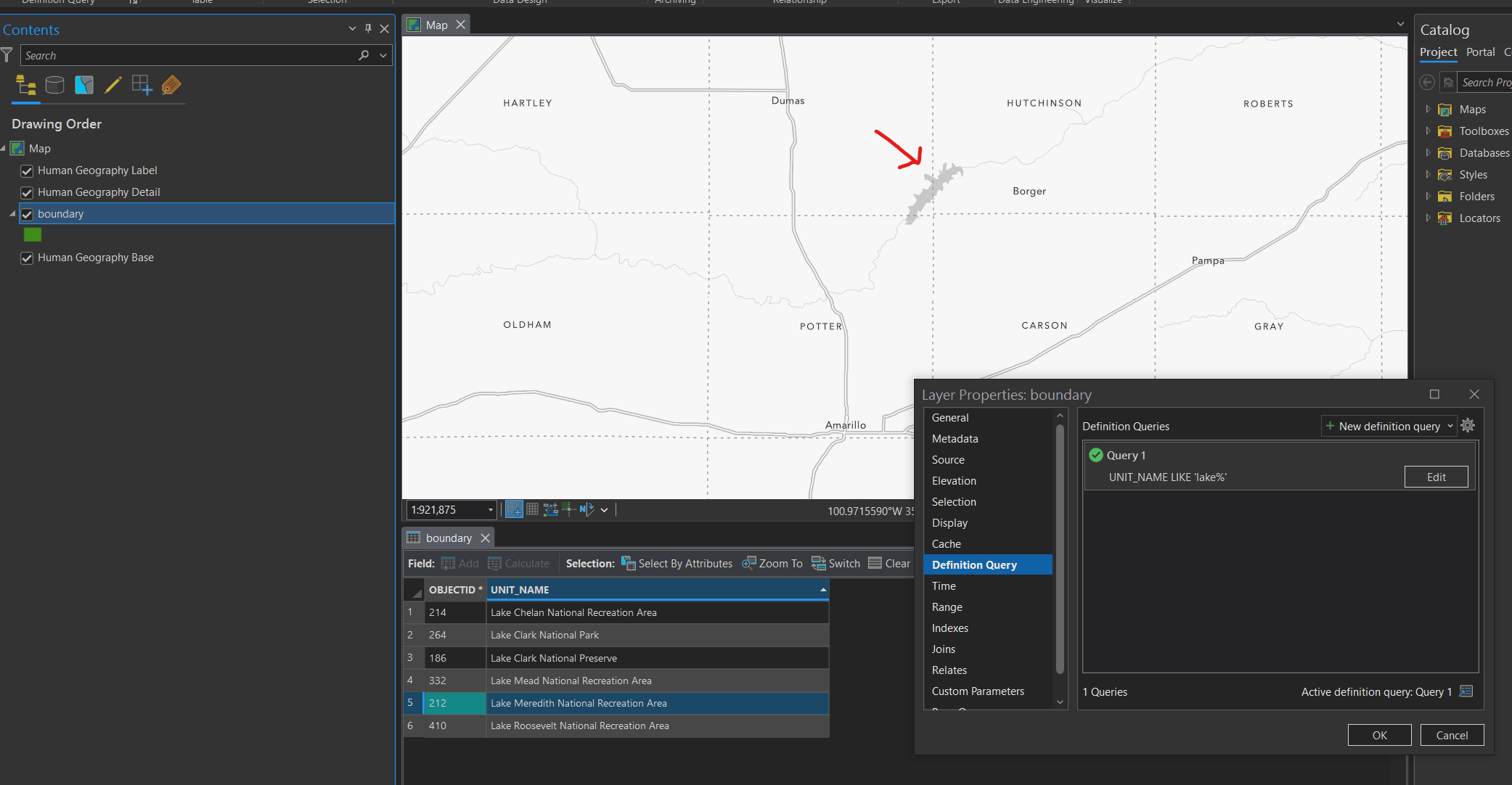 Definition query on feature service is case sensit... Esri Community